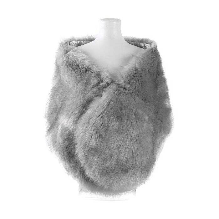 Diacly - Wholesale Fur/Faux Fur Coat - Women's - Over Size Faux Felt Fur Scarf Shawl Wrap3
