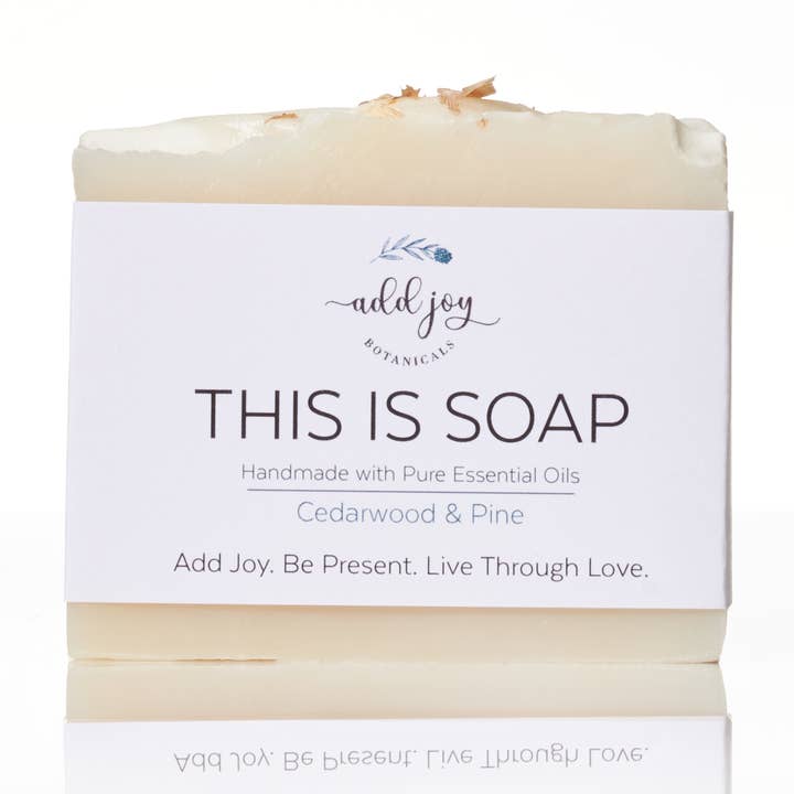 Savon au bois de cèdre et de pin pour la vente par Add Joy Botanicals
