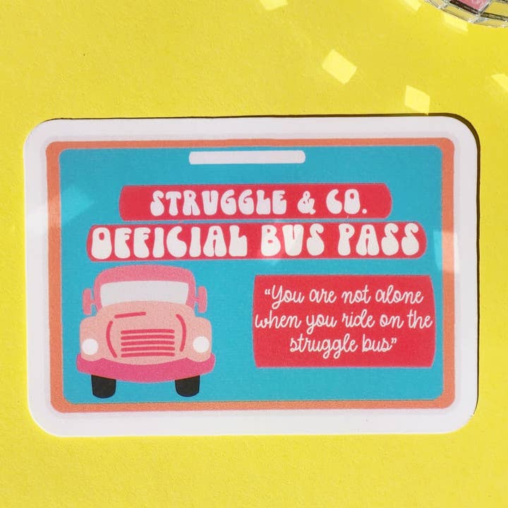 Struggle bus sticker for wholesale by Luxe Trauma
