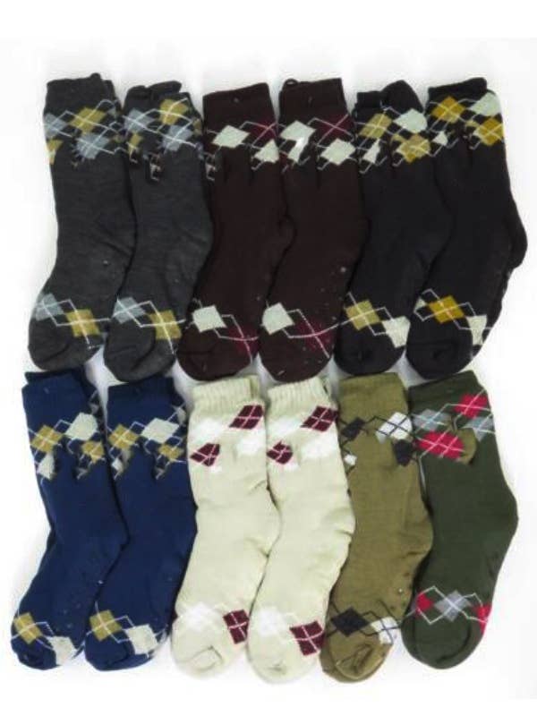 Mid-Crew Fuzzy Fleece Socks for wholesale by Cap Zone
