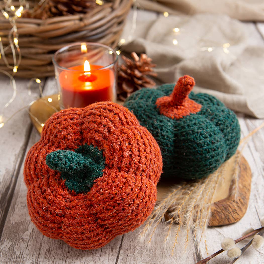Wool Couture Company - Wholesale Knitting/Crochet Supplies - Pumpkin Duo Easy Crochet Kit1