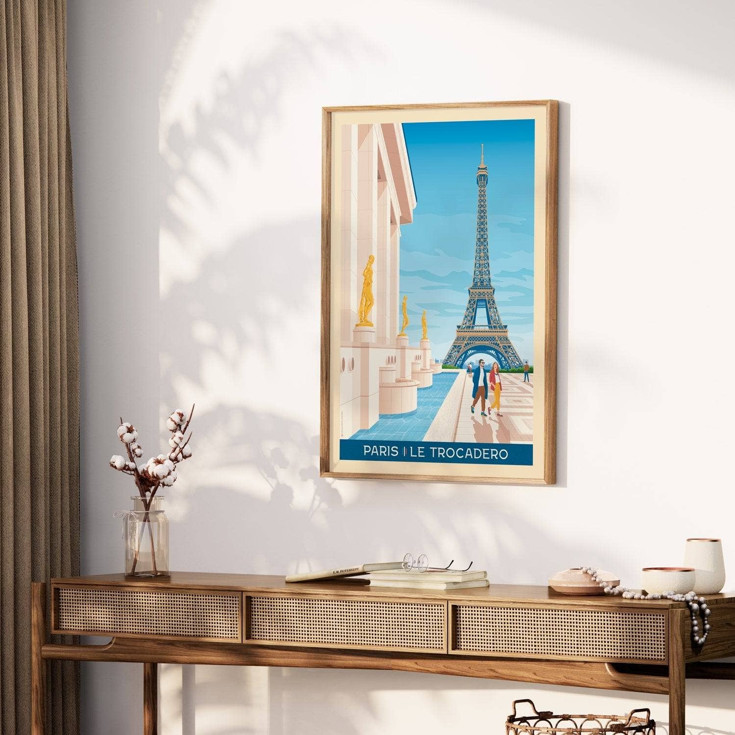 Olahoop Travel Posters - Wholesale Poster - Vintage Travel Poster City Paris France | Trocadero Square2