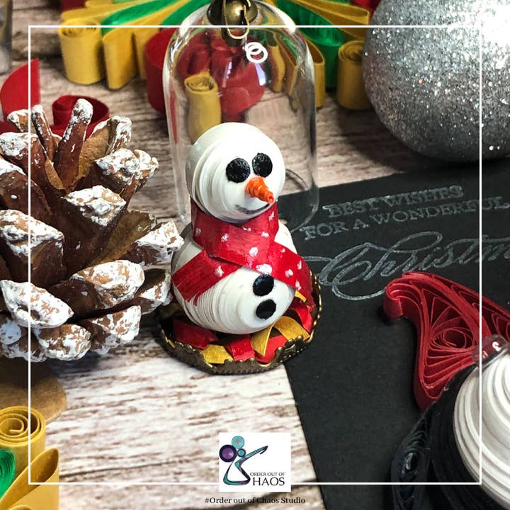 LET IT SNOW! Snowman Charm - Personalized for wholesale by Order out of Chaos Studio LLC