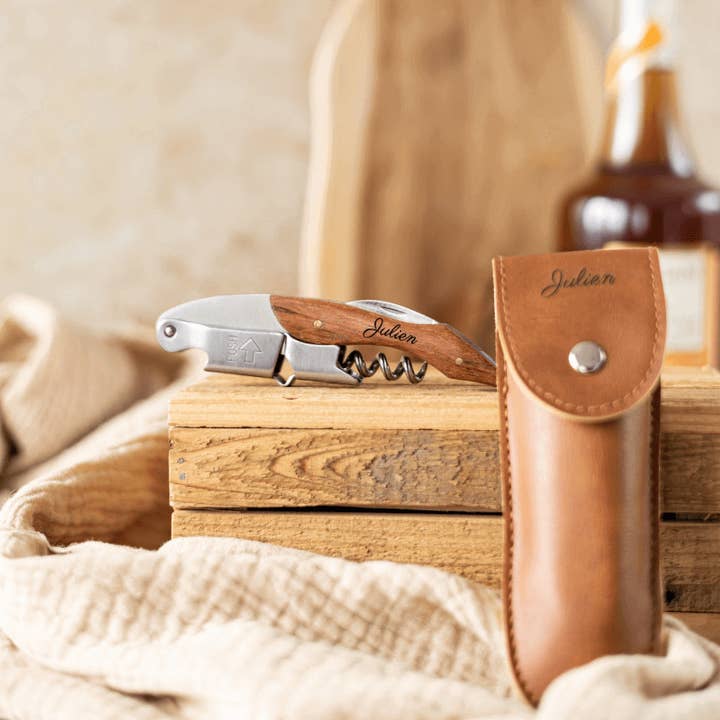 Personalized Leather Case - My Bamboo for wholesale by My Bambou