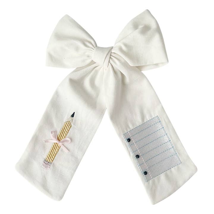 Pencil & Paper Bow for wholesale by Bebe Theory
