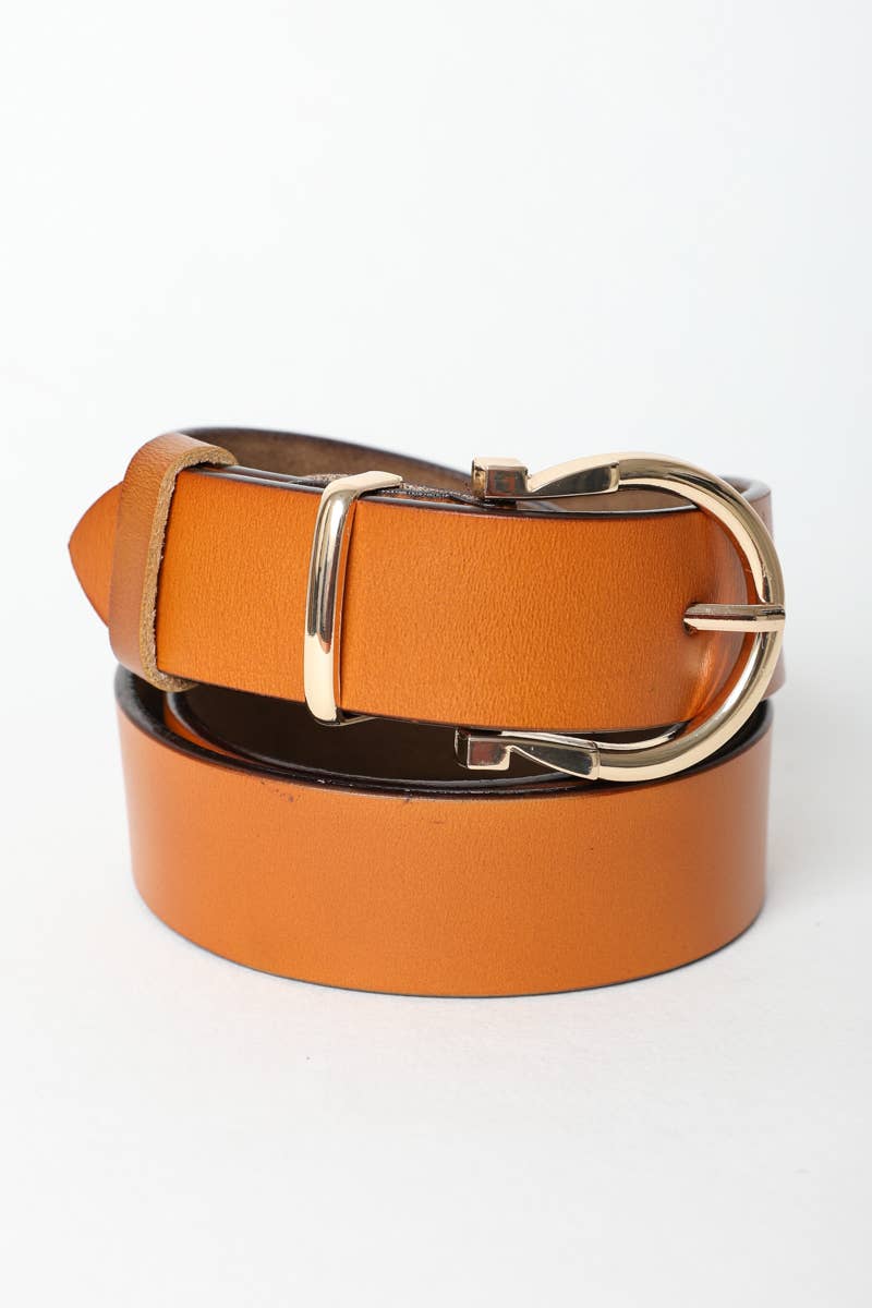 Leto Accessories - Wholesale Belt - Women's - Chic Horseshoe Gold Buckle Belt – Western Style Vibes 🧲2
