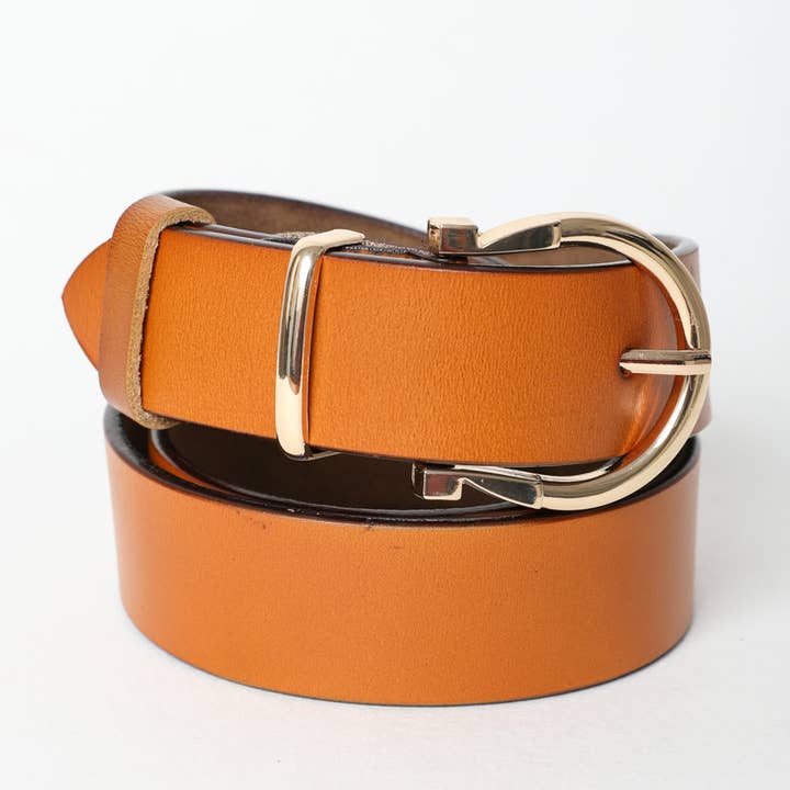Leto Accessories - Wholesale Belt - Women's - Chic Horseshoe Gold Buckle Belt – Western Style Vibes 🧲2