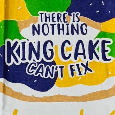 THE PARISH LINE - Venta al por mayor Paños de cocina - Toalla de cocina: no hay nada que King Cake no pueda arreglar2