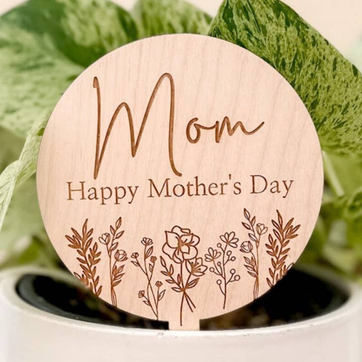 Mother's Day Plant Tag Mother's Day Gift For Mom plant lover for wholesale by Etchedoccasionsshop