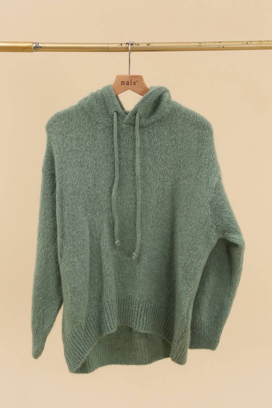 NAÏS PARIS - Wholesale Hoodie - Women's - MOHAIR AND WOOL HOODY-STYLE SWEATER17