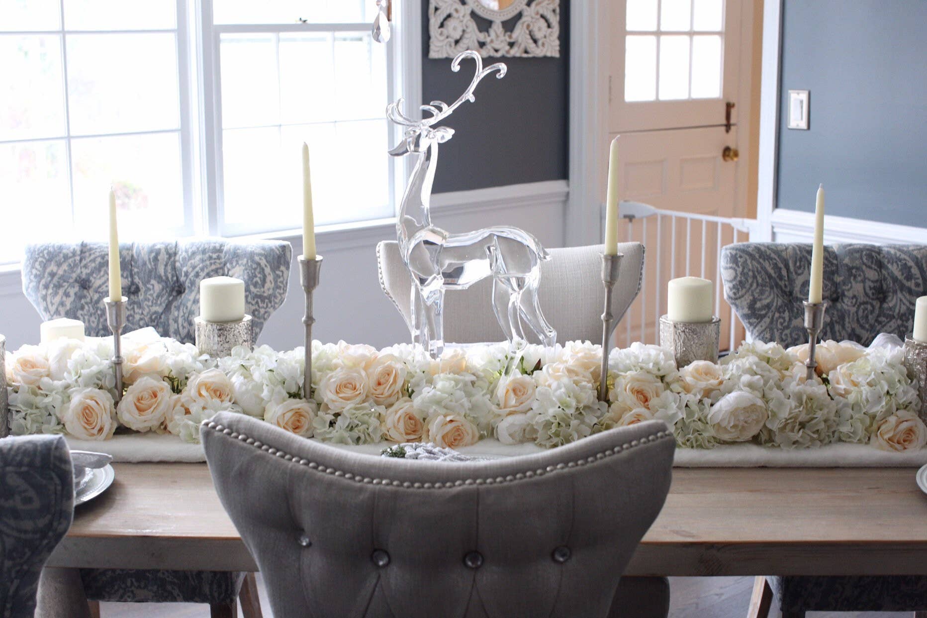 IVY CRUZ - Wholesale Bunting/Garland - Flower Garland, Table Runner, Flower Table Runner, Floral0