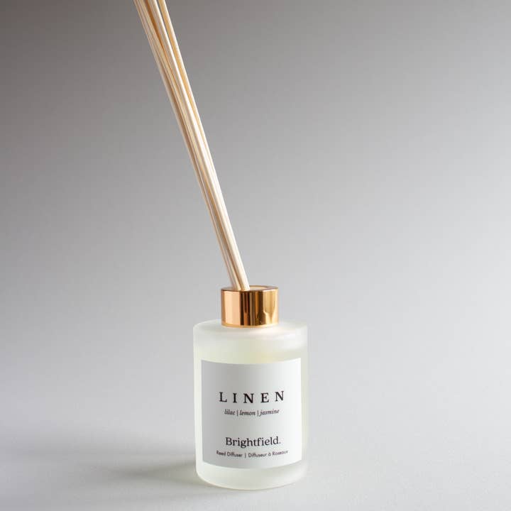 Brightfield - Wholesale Reed Diffuser - Linen Non-Toxic Sustainable Natural Scented Reed Diffuser