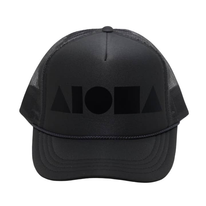 DARK GREY/BLACK Youth Trucker for wholesale by Soley Aloha