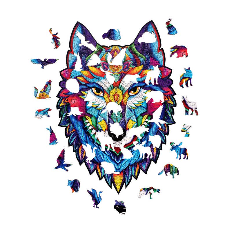 Woodlika - Wholesale Puzzle - Kids - Majestic Wolf Jigsaw Puzzle | Magic Animals2