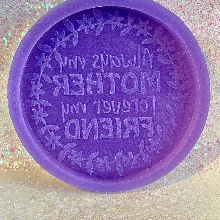 Moule en silicone fait main pour la fête des mères pour faire fondre la résine et la cire pour la vente par Devine Silicone Moulds