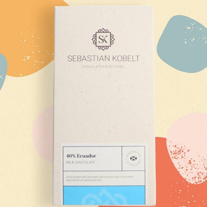40% Ecuador mælk chokolade for engroshandel hos Sebastian Kobelt Chocolatier