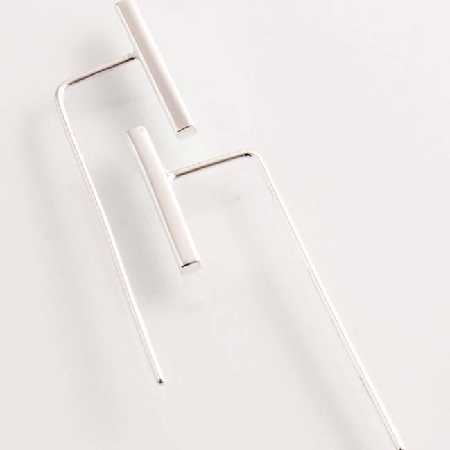 El Expreso de Oriente - Wholesale Dangle Earrings - Rigid Rectangular Stick Earring With Pla0