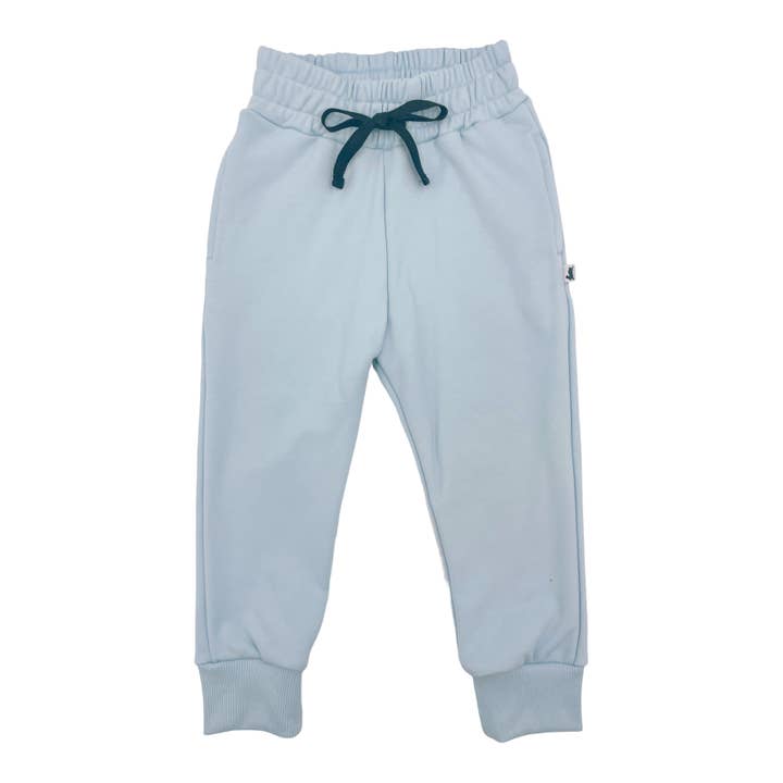 Baby/barn/ungdom Fleecefodrade joggingbyxor med dragsko | Powder Bl för wholesale av Little & Lively