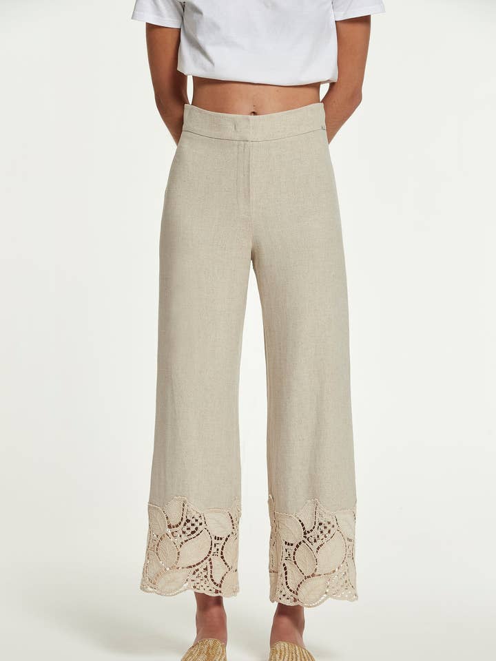 Sinka Guipur Cotton Pants for wholesale by OKY