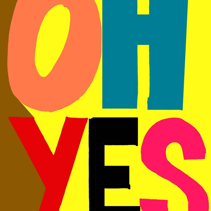 'Oh Yes' Giclée Print for wholesale by RUDE