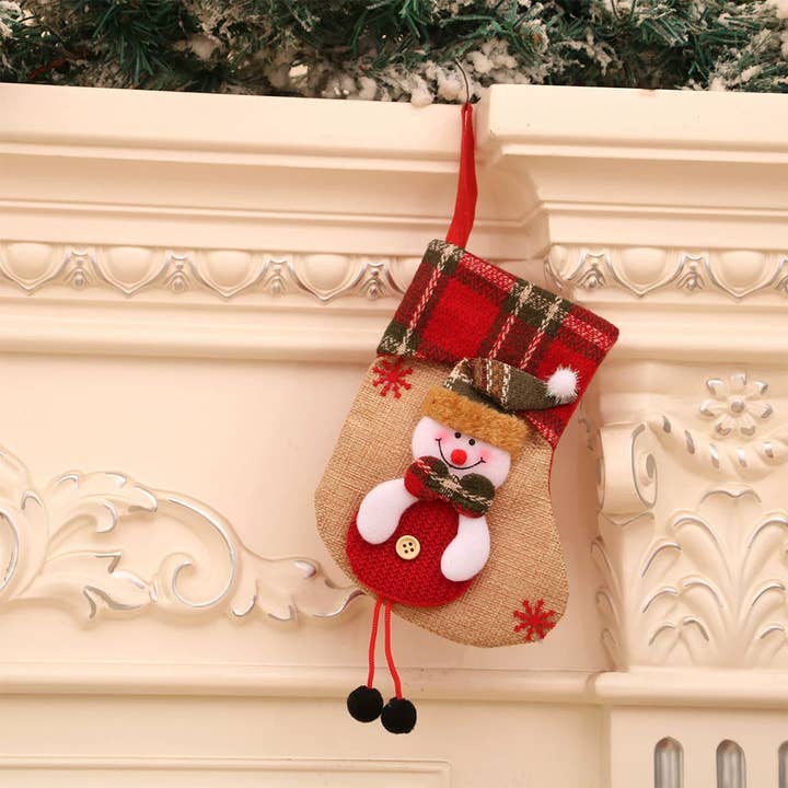 UNISHE - Wholesale Christmas decoration - Decor Christmas Stocking Hanging Ornament Gift Bag ZK37051