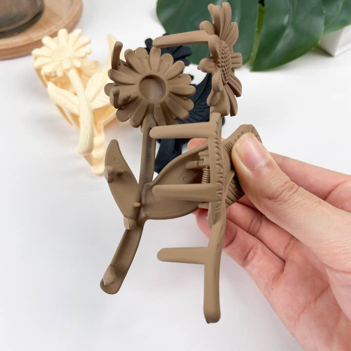 SoapElenGlen – Großhandel Haarclip – Damen – Sonnenblumen-Haarspange5