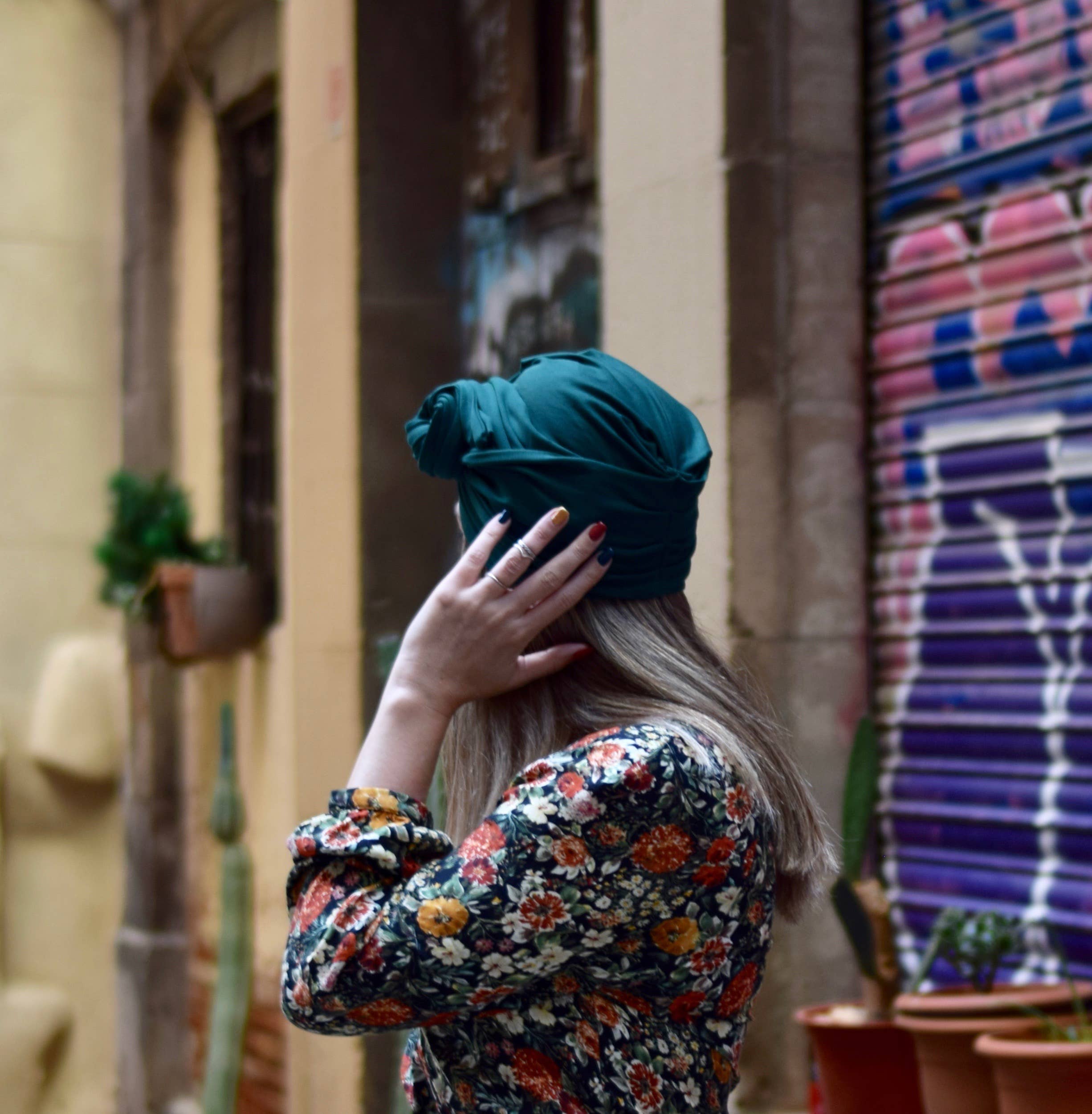 Petitama - Wholesale Turban - Women's - Women's turban in green, full turban1