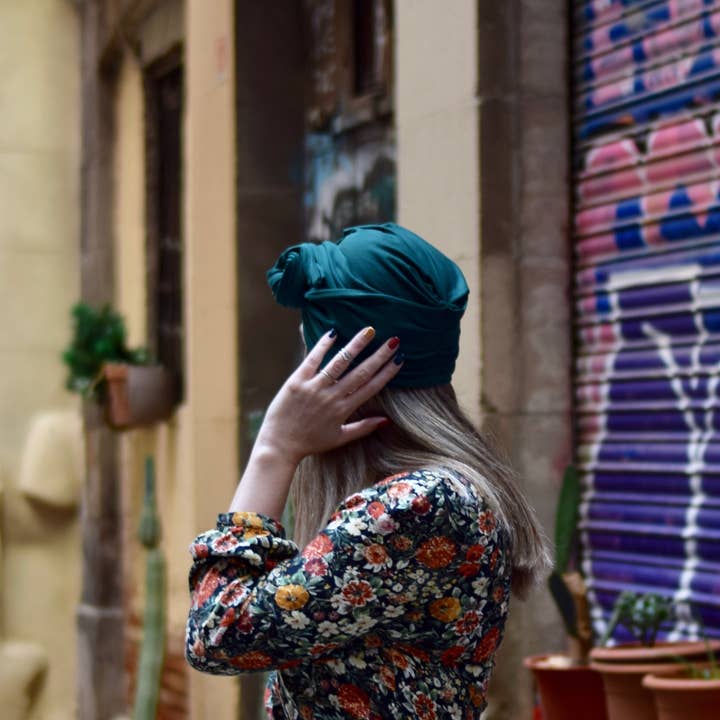 Petitama - Wholesale Turban - Women's - Women's turban in green, full turban1