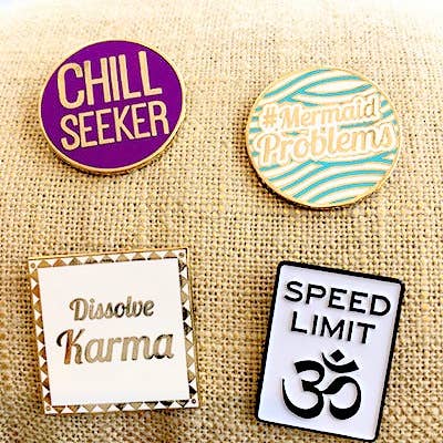 Reflectjen® Style - Wholesale Purse/Bag Accessory - Unisex - Chill Seeker Enamel Pin