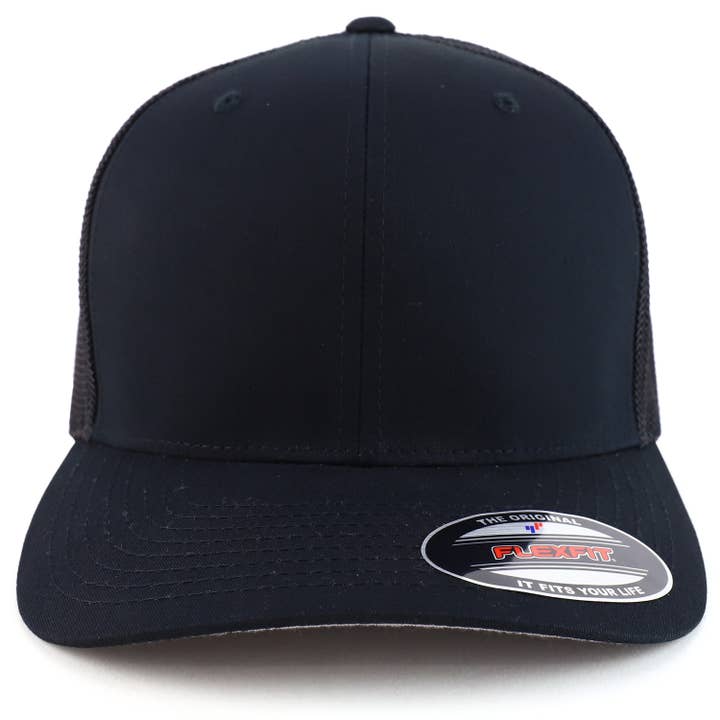 Trendy Apparel Shop - Wholesale Trucker hat – Unisex - 2XL Structured Flex Fitted Trucker Flexfit Baseball Cap4