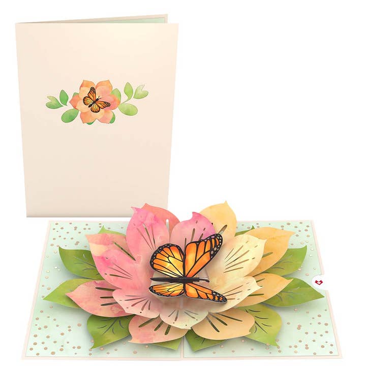 Lovepop Cards - Wholesale Everyday Greeting Card - Monarch Butterfly Bloom Card, 5x7" Pop-Up Cards2