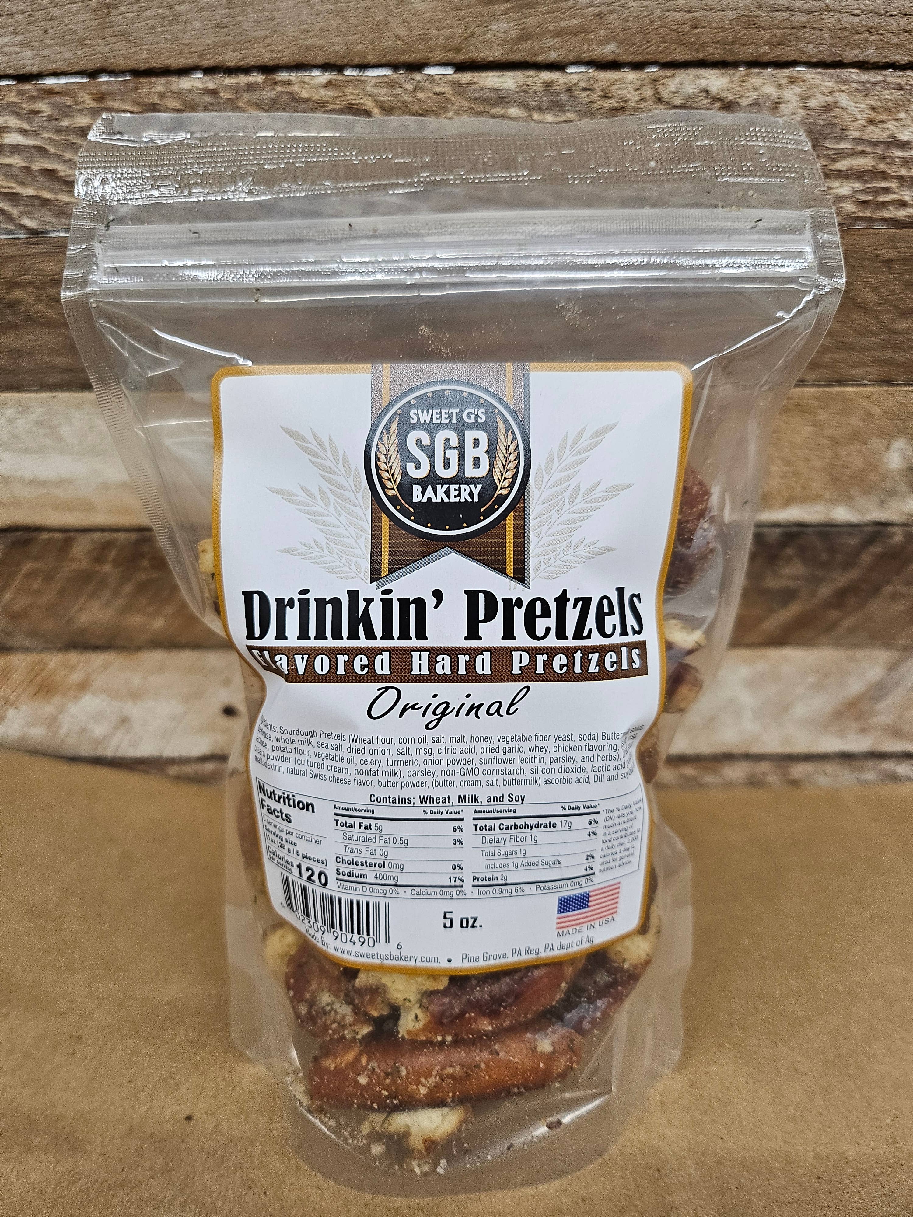 Sweet G's Bakery - Drinkin’ Pretzels™ - Vente Bretzels - Assortiment de bretzels durs aromatisés #C (sacs de 60 à 5 oz)1