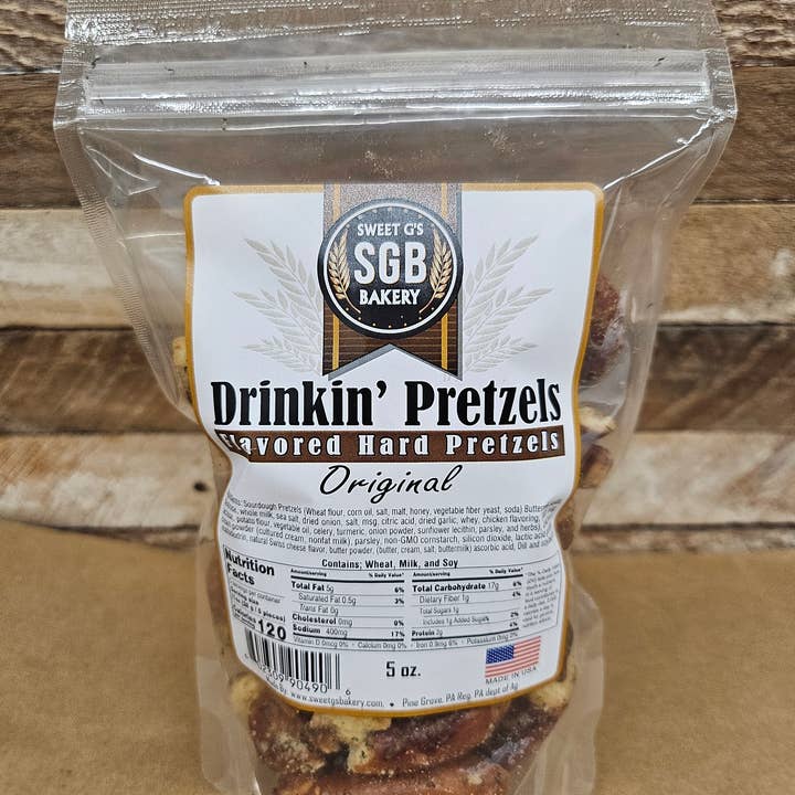 Sweet G's Bakery - Drinkin’ Pretzels™ - Vente Bretzels - Assortiment de bretzels durs aromatisés #C (sacs de 60 à 5 oz)1