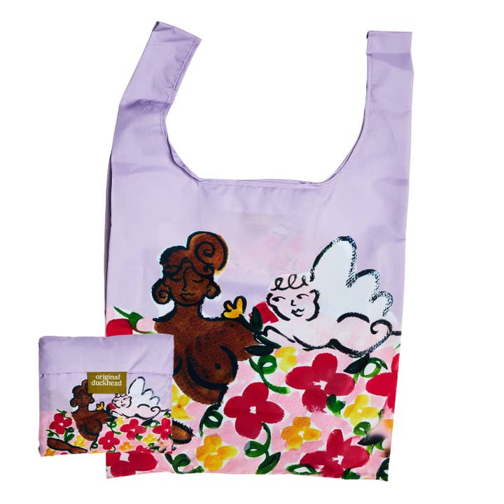 Heaven's Garden Print Reusable Eco Friendly Shopping Bag for wholesale by Original Duckhead USA
