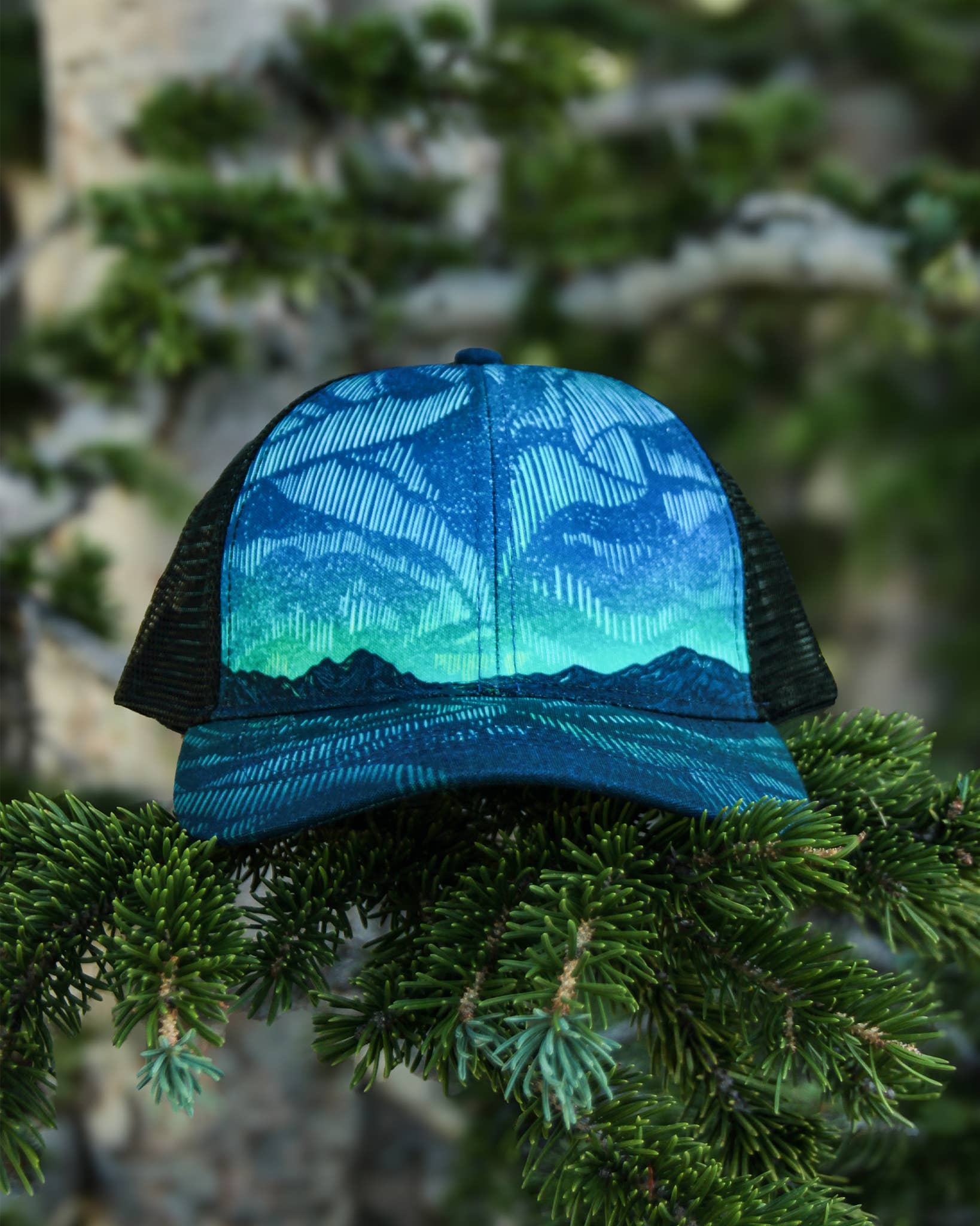 Alpinecho - Wholesale Trucker Hat - Unisex - Northern Lights Trucker Hat2