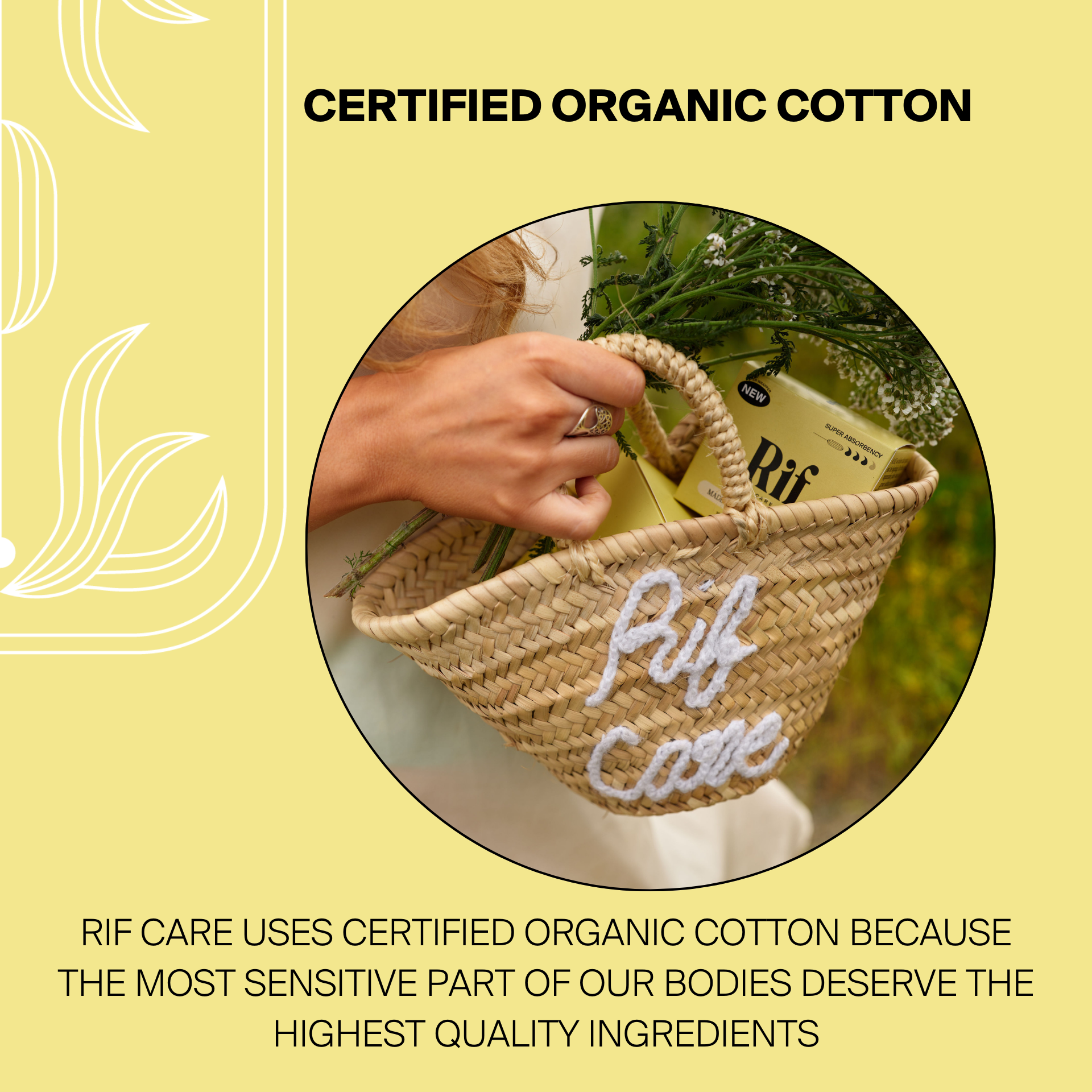 Rif Care - Wholesale Tampon - Super Absorbency Organic Non-Applicator Tampons (18 ct)3