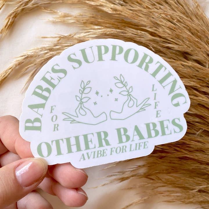 Babes Supporting Babes Sticker for wholesale by amarieacreates