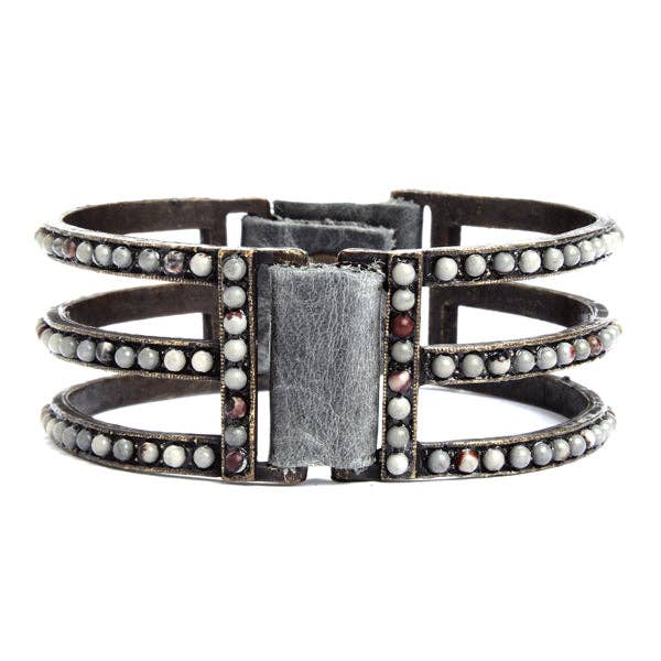 Rebel Designs Accessories - Wholesale Bangle Bracelet - Double Sided Three Bar Bracelet