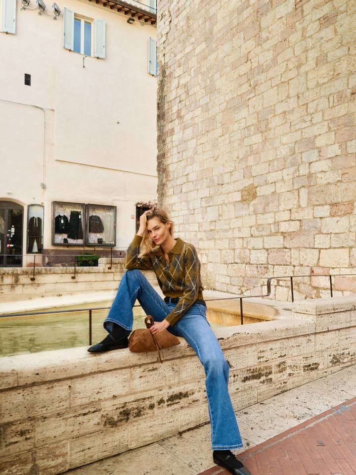 Kan Can USA ultra high rise Holly flare jeans for engroshandel hos Kan Can USA