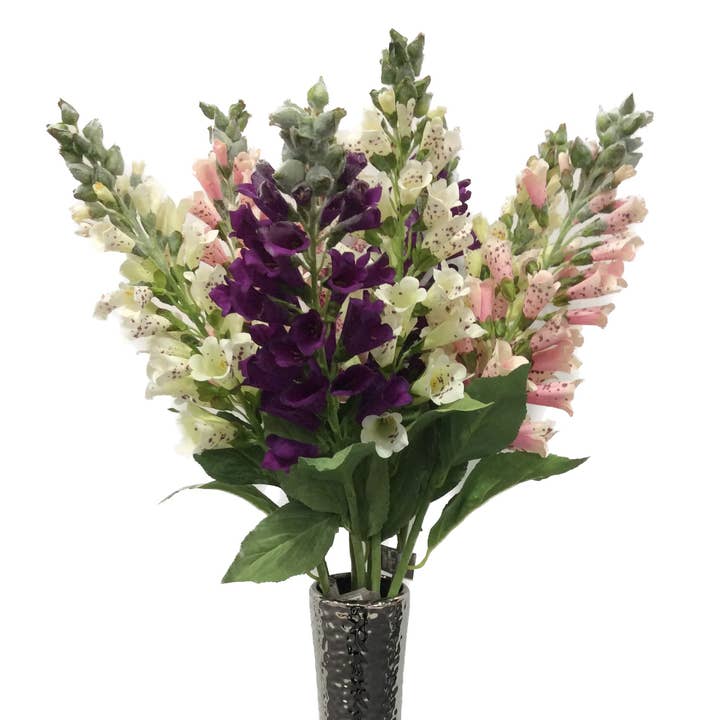 Mezu Silk Flowers - Wholesale Artificial flowers - Artificial Pink Foxgloves1