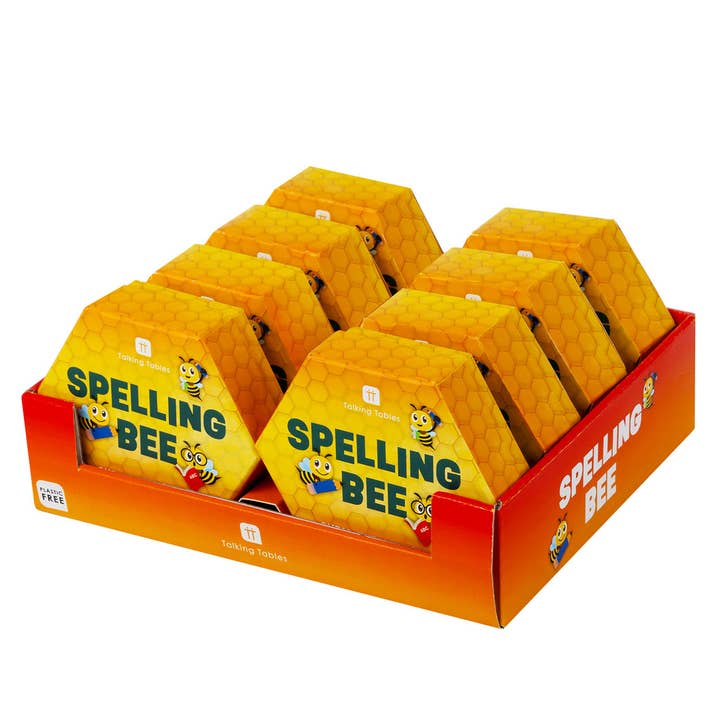 Talking Tables USA - Wholesale Card Game - Spelling Bee Kids Game | POS Unit | Kids Card Game |