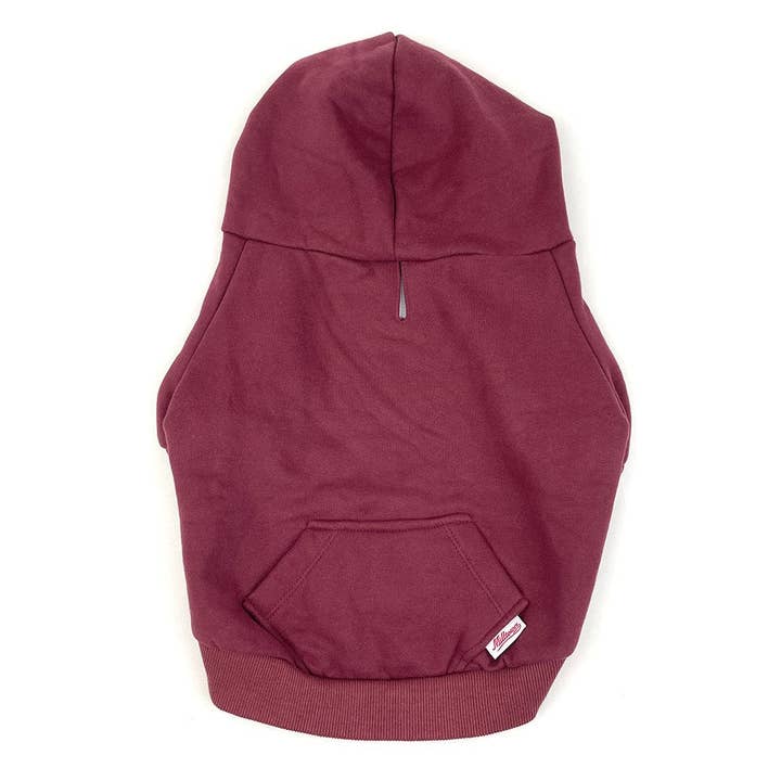 Milltown Brand - Wholesale Pet Hoodie - Dog - Zip Up Dog Hoodie - Burgundy3