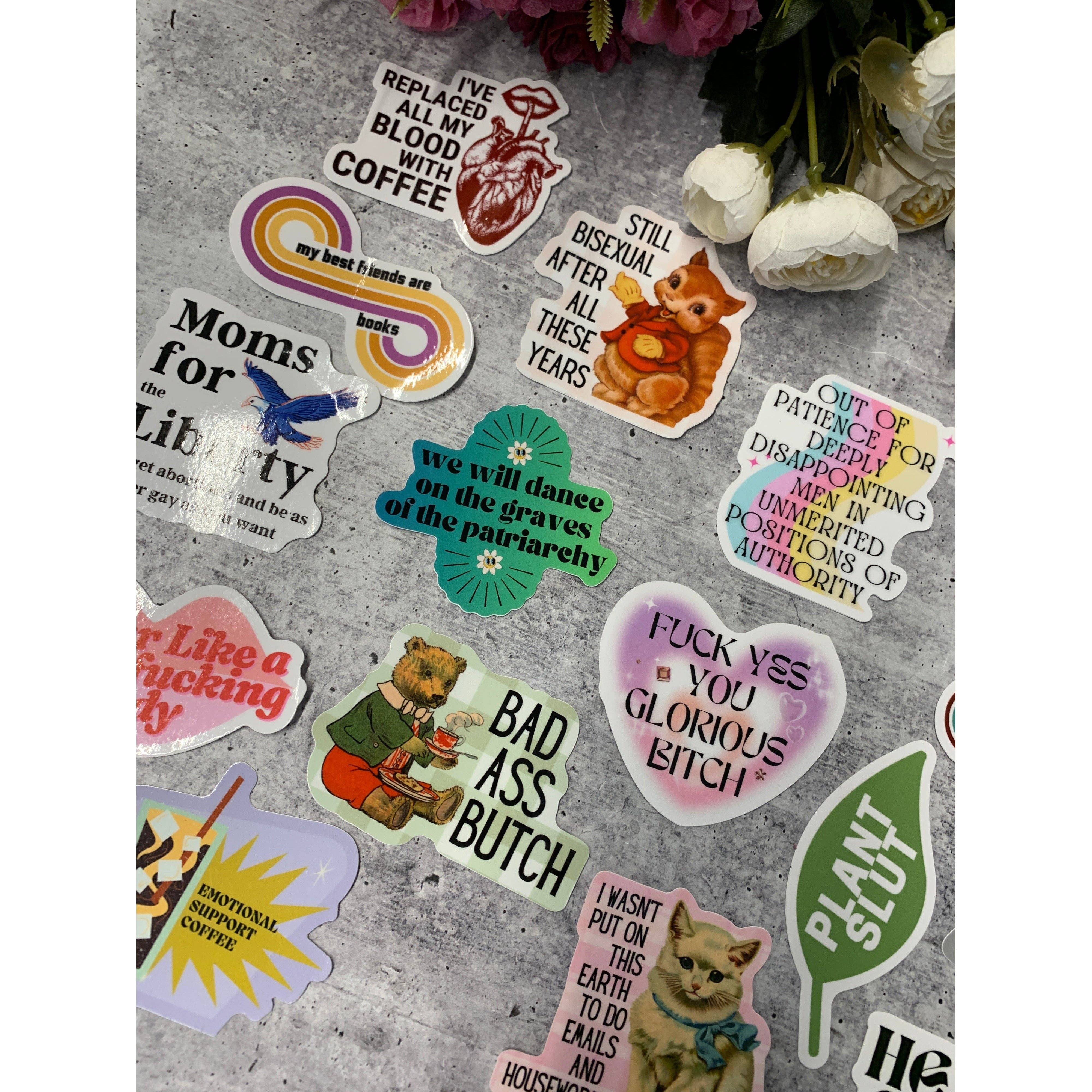 GetBullish - Wholesale Sticker - 100 Bulk Pack Deeply Disappointing Men Feminist Sticker4