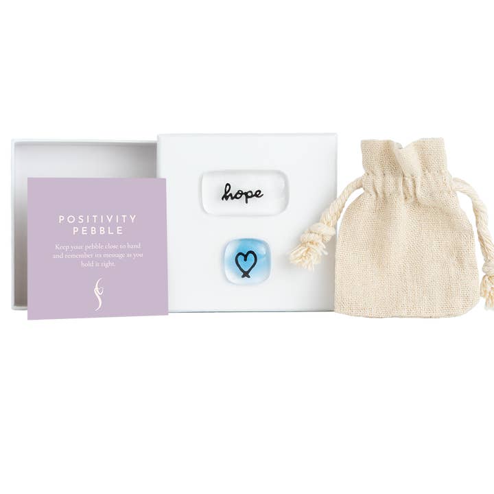 Salvia Glass - Wholesale Keepsake Coin/Token - Hope Positivity Pebble set - fused glass pocket pebbles3