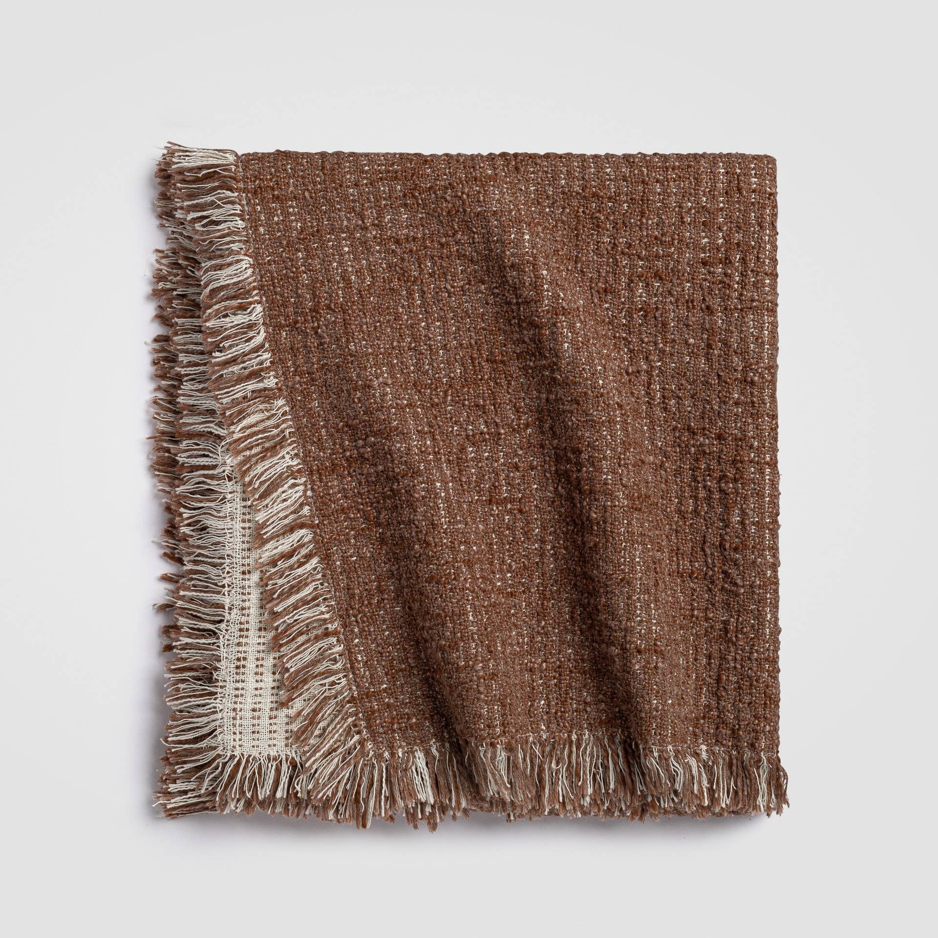 Crane Home - Wholesale Throw Blanket - Reversible Chestnut Harmony Throw Blanket, 55" x 60"