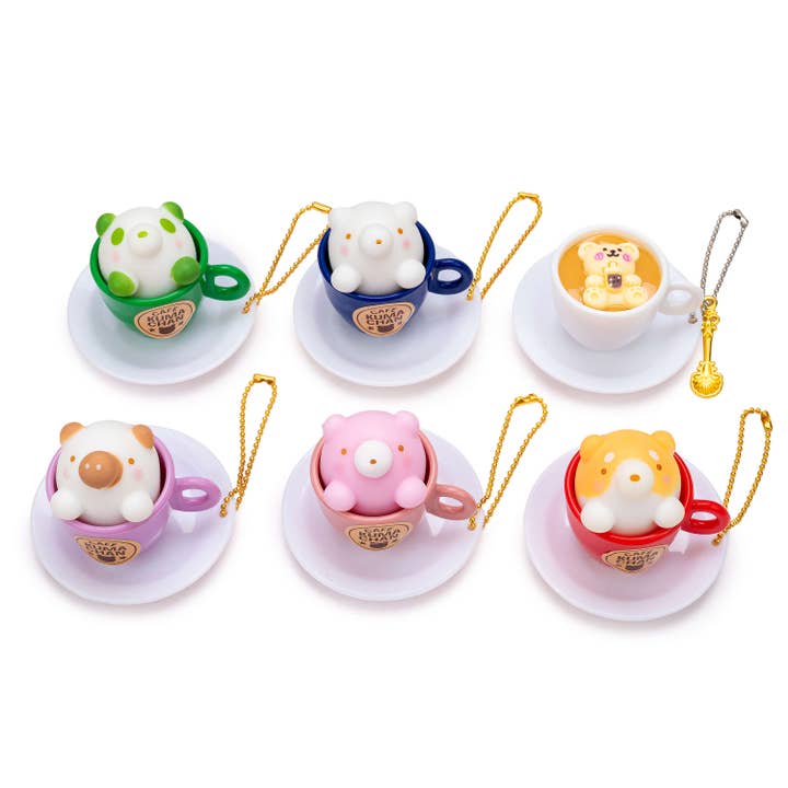 Kawaii Slime Company - Vente Fidget/jouet anti-stress – enfant - Capsule de collection de latte art 3D relaxant (6 pièces/boîte)1