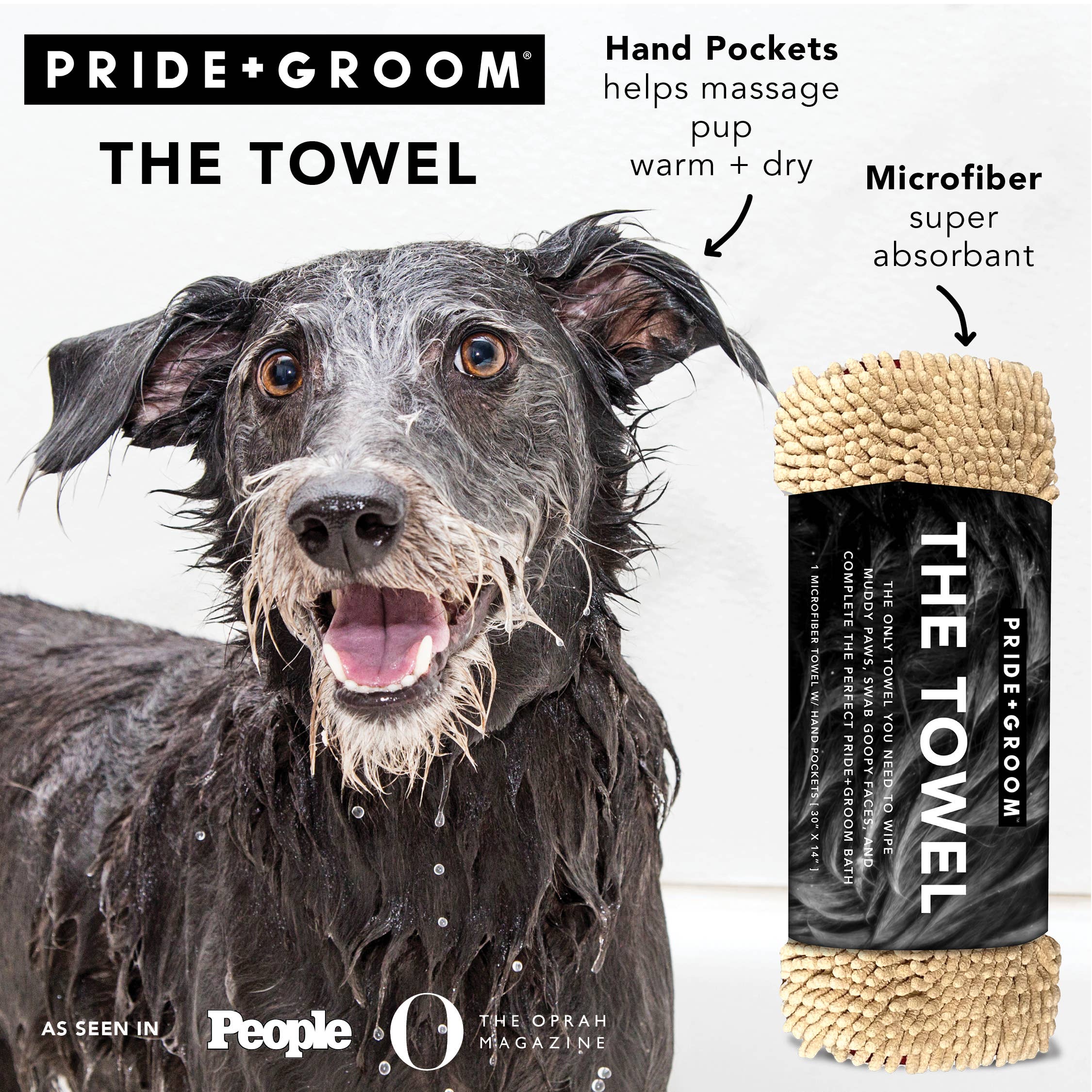 PRIDE+GROOM - Wholesale Pet Towel - Dog - THE TOWEL | MICROFIBER MEGA ABSORBENT TOWEL1
