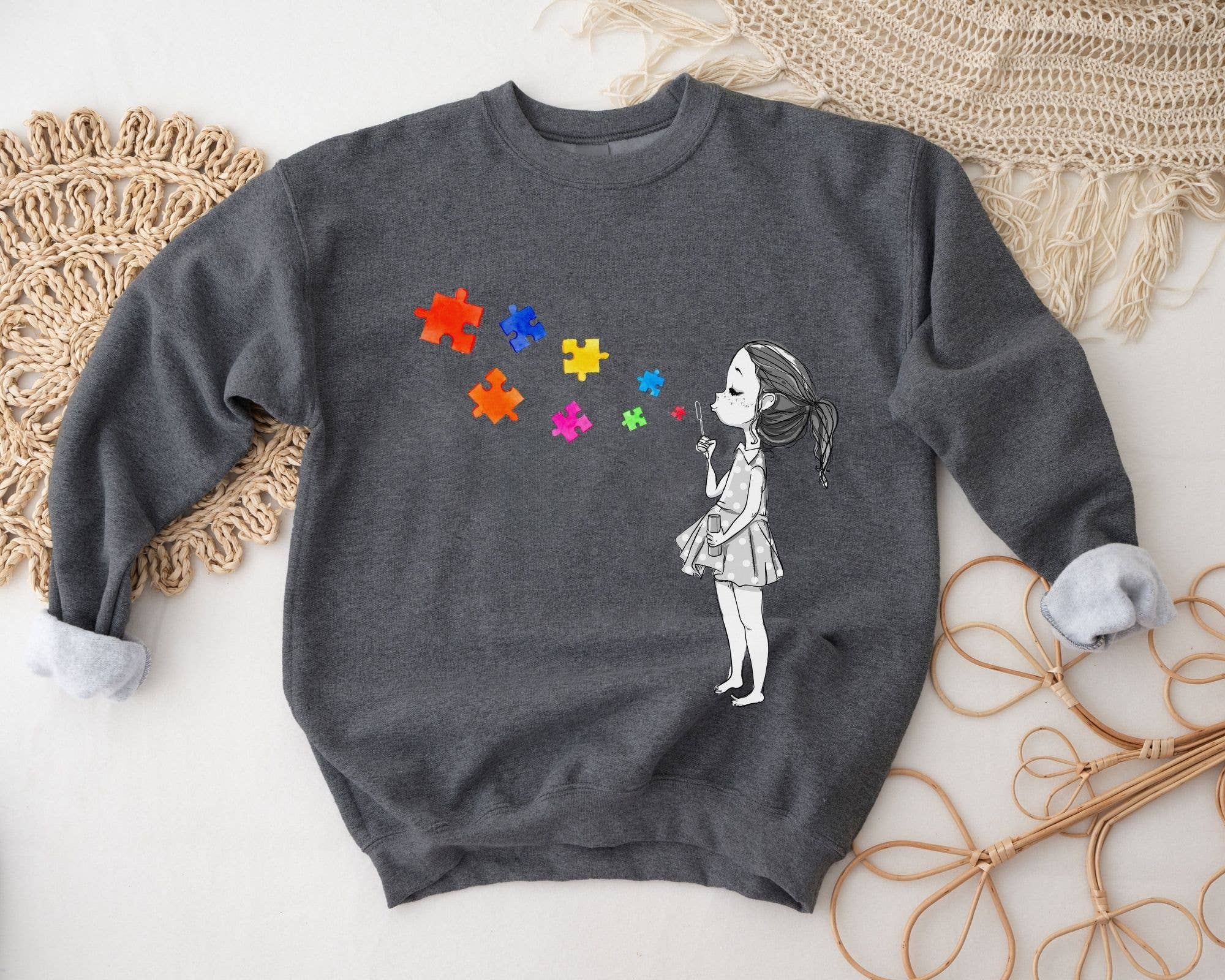 Vivtrek - Wholesale Graphic Sweatshirt - Unisex - Autism Sweatshirt, Autism Mom Shirts, Autism2