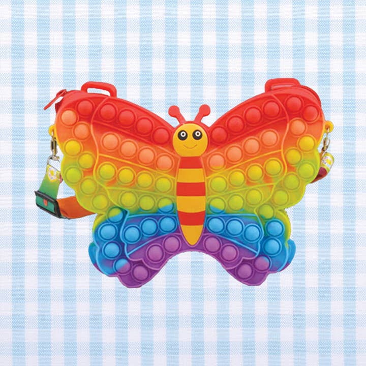 Fidget Butterfly Crossbody-Rainbow for wholesale by Bewaltz