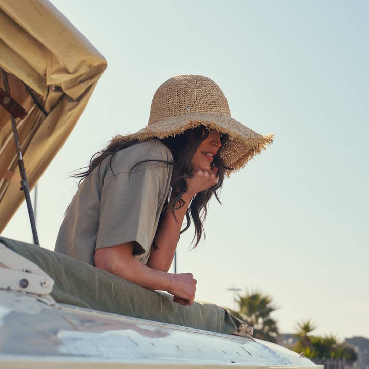 Ace of Something – Engroshandel Bucket hat - Dame – Indra Hæklet Bøllehat i Natur